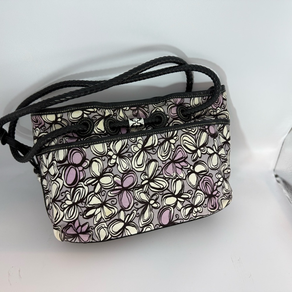 Brighton Black and Purple Floral Tote - Picture 3 of 7